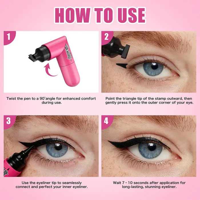 Eyeliner liquide Easy Wing Stamp à double embout