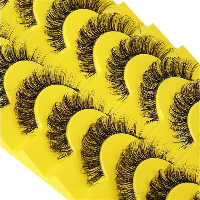 Faux cils en vison, cils moelleux