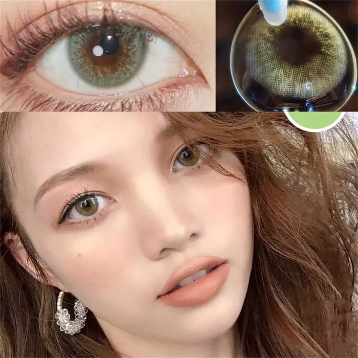 Lentilles de contact annuelles irisées naturelles pour les yeux