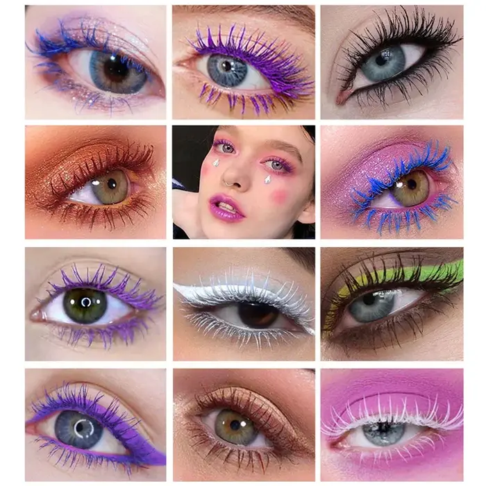 Mascara 5D Épaississant, Allongeant et Courbant, Imperméable et Résistant à la Transpiration, Effet Longue Durée 24h Sans Bavures, Outils de Maquillage