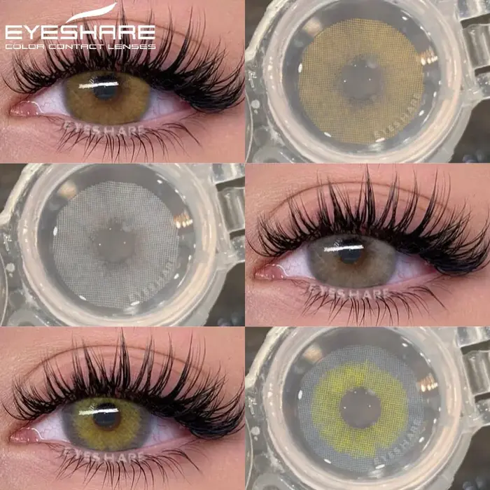 EYESHARE 1 paire de lentilles de contact colorées pour les yeux