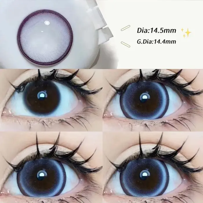 OVOLOOK-2PCS/paire 14.5mm lentilles perle série couleur lentilles de Contact pour grands yeux beauté