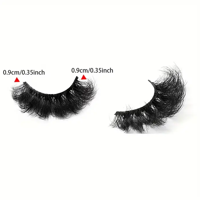5 paires de faux cils en vison synthétique, longue durée, effet volume spectaculaire, épais et longs
