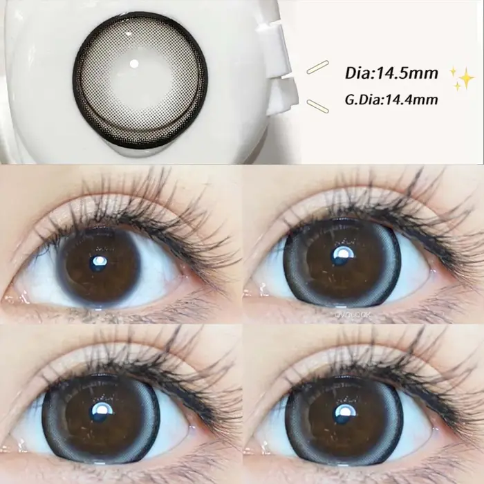 2pcs/paire Cosplay lentilles de Contact de couleur rouge pour les yeux mode