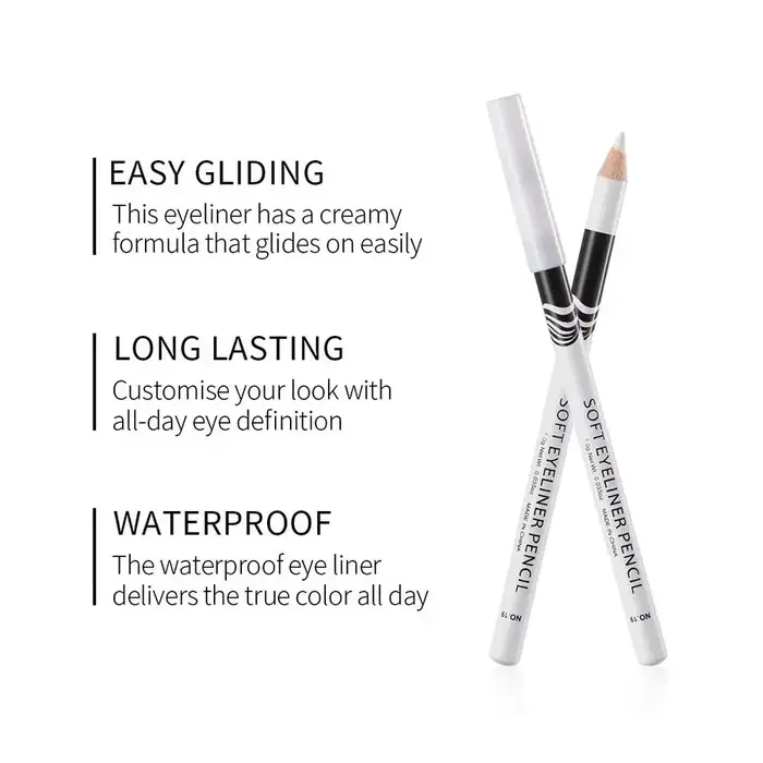 Crayon Eyeliner blanc mat à séchage rapide