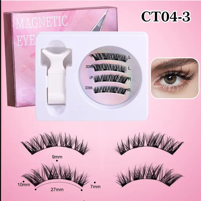 Ensemble de faux cils magnétiques