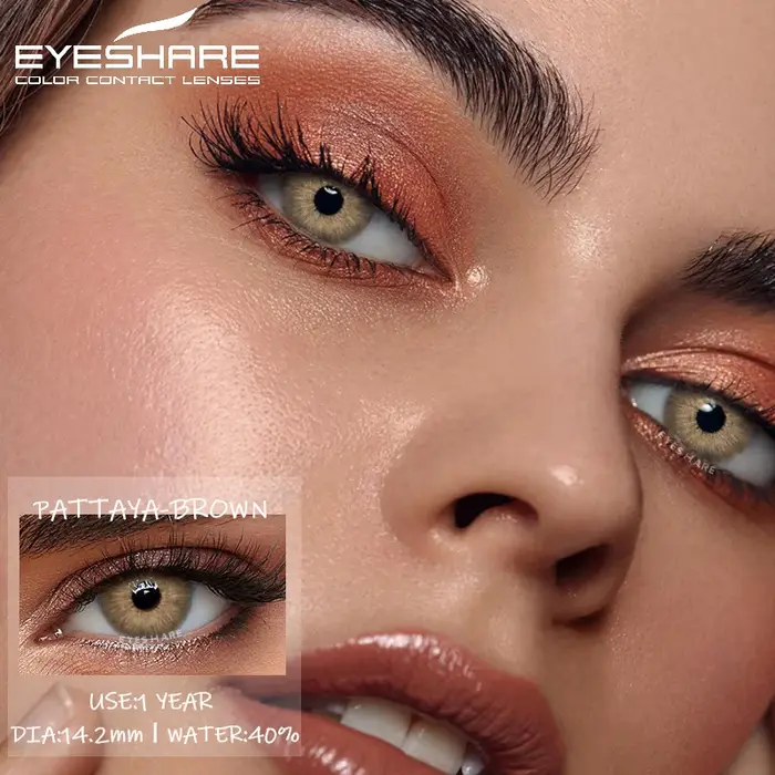 EYESHARE 1 paire de lentilles de contact colorées pour les yeux