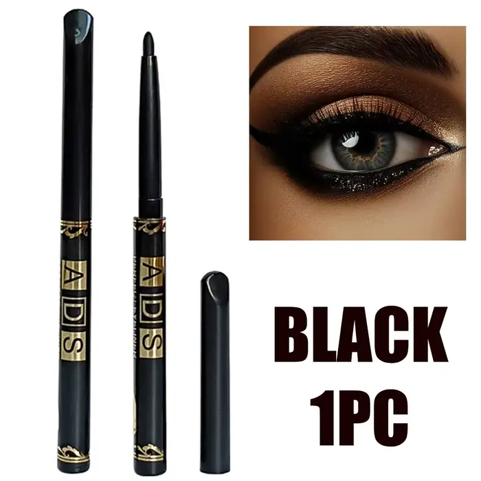 Crayon Eyeliner noir imperméable et résistant à la sueur, combiné, durable, anti-taches, maquillage