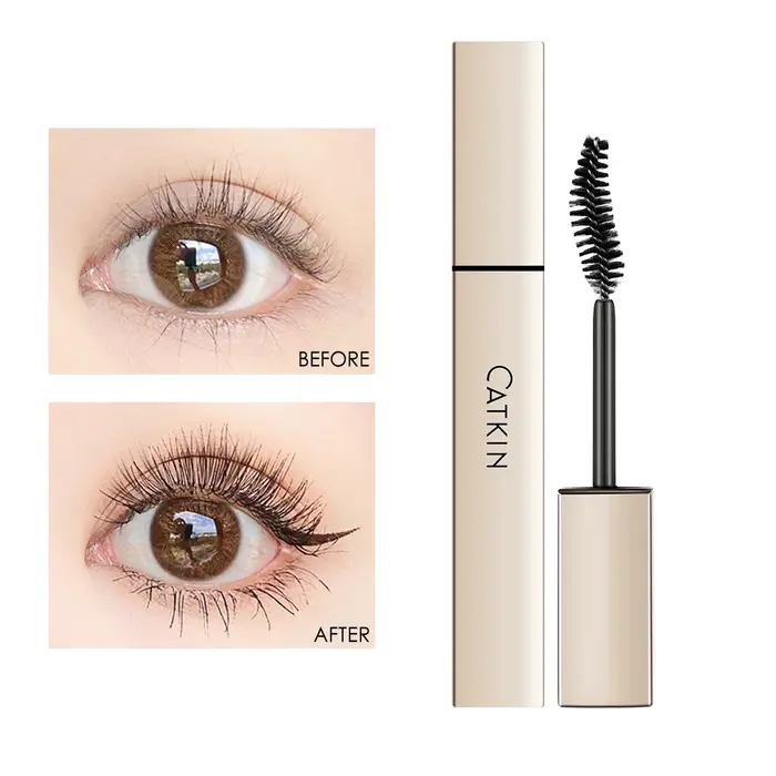 CATKIN – Mascara noir pour les cils, nourrissant, imperméable, volumisant et allongeant, créant des 