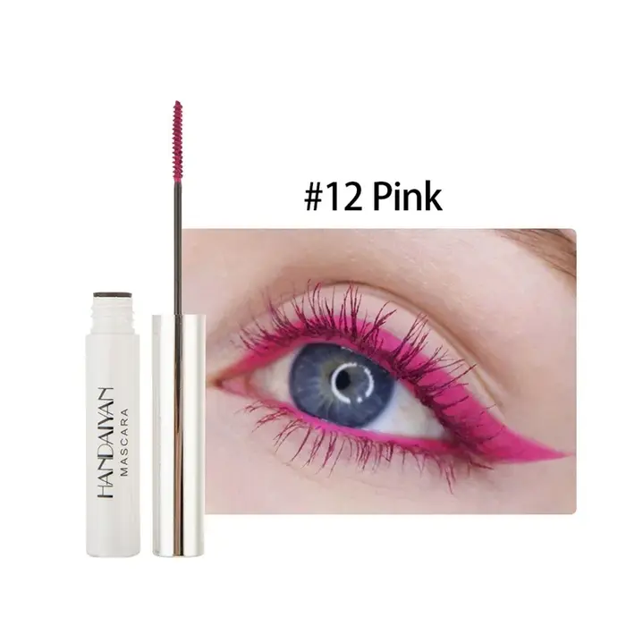 Mascara coloré 4D soie imperméable à l'eau séchage rapide Extension de cils Curl maquillage