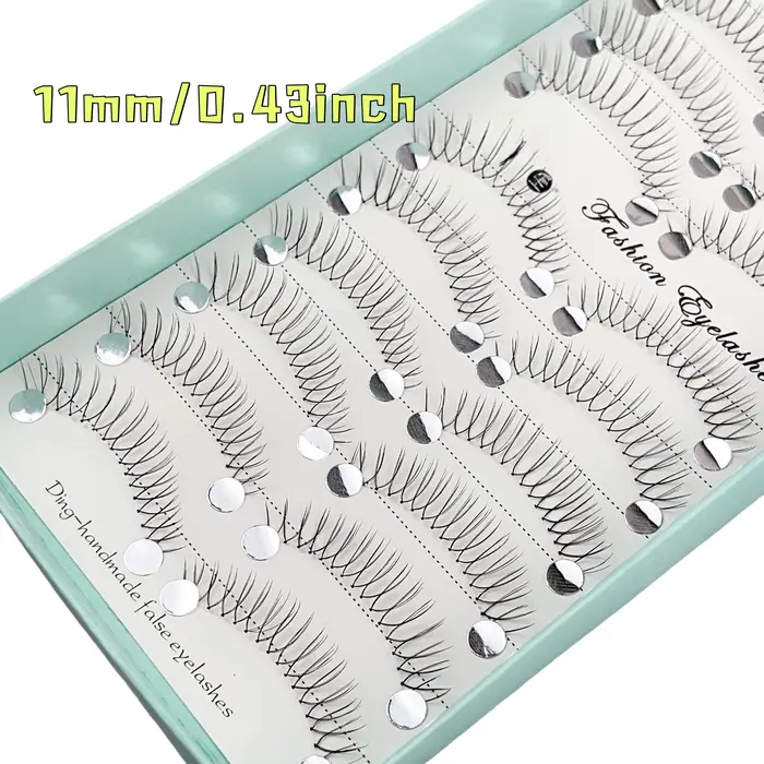 10 paires de faux cils Style Anime 11Mm recourbés en forme de C épaisseur 0.07 sans déformation