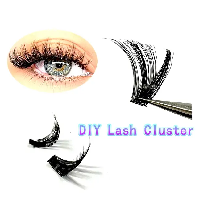 Nature 30D-100D C Curl 9-17mm longueur mixte moelleux Volume grappe cils doux et confortables faux c
