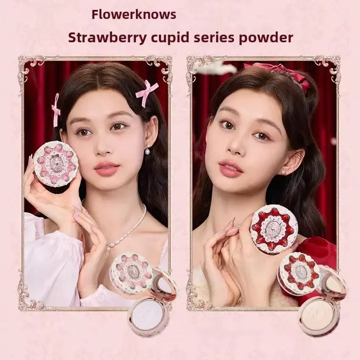 Collection Flower KnowStrawberry Cupid Box - Coffret de maquillage - Palette complète - Poudre press