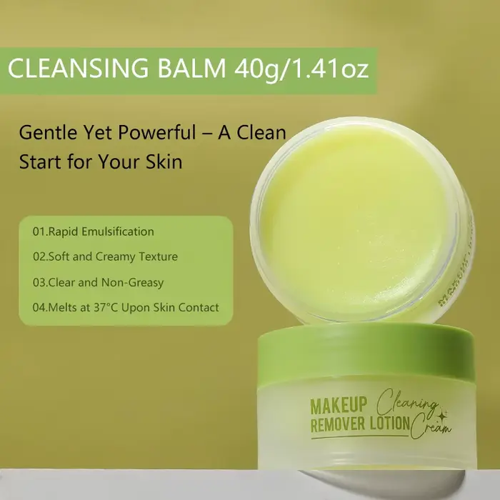 Le baume nettoyant est rafraîchissant et non gras, élimine facilement le maquillage léger et le maqu