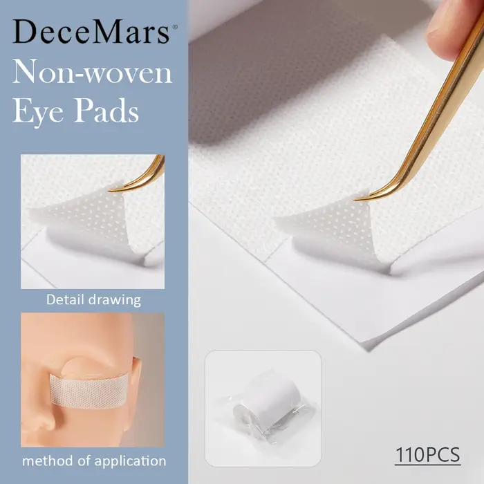 Bande de mousse médicale prédécoupée sous les coussinets oculaires pour utilisation d'extension de cils (110 pièces/paquet)