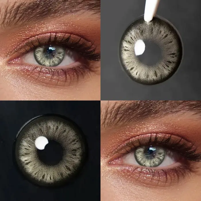 VISUASHOW Lentilles de contact colorées noires Twinkle