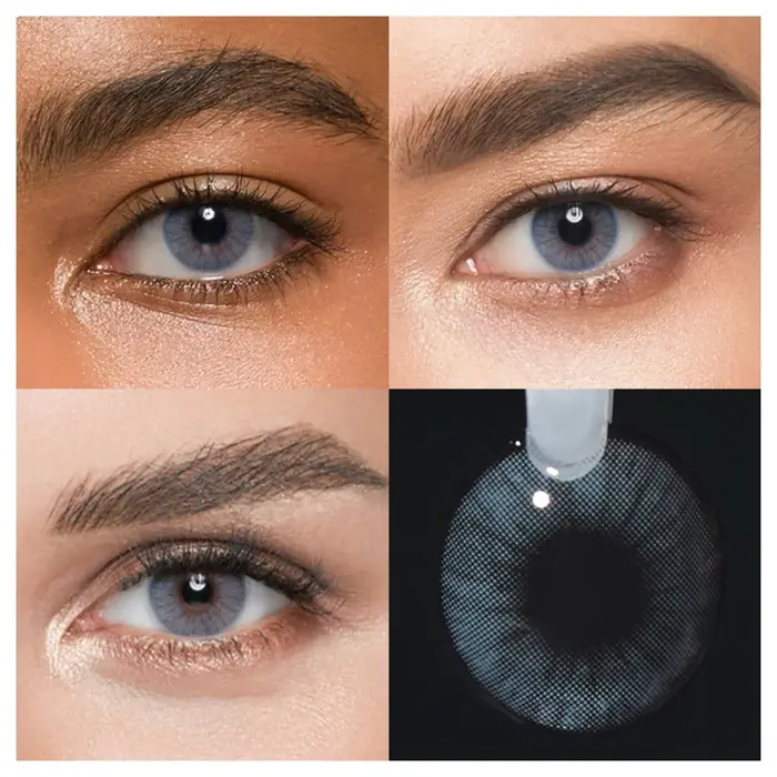 VISUASHOW Lentilles de contact colorées à usage semi-annuel pour maquillage quotidien