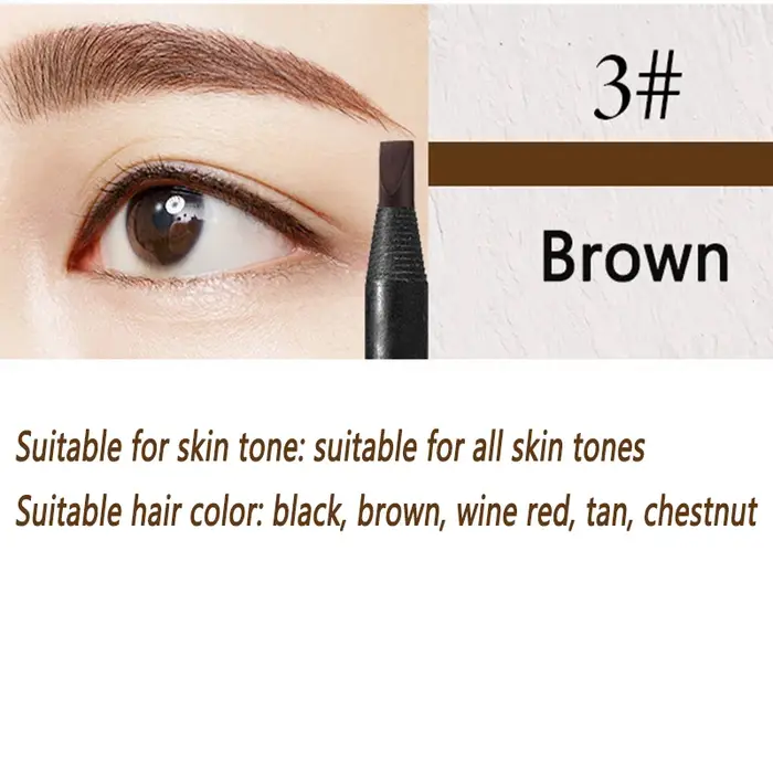 Crayon à sourcils marron imperméable de haute qualité professionnel femme pas cher rehausseur de sou