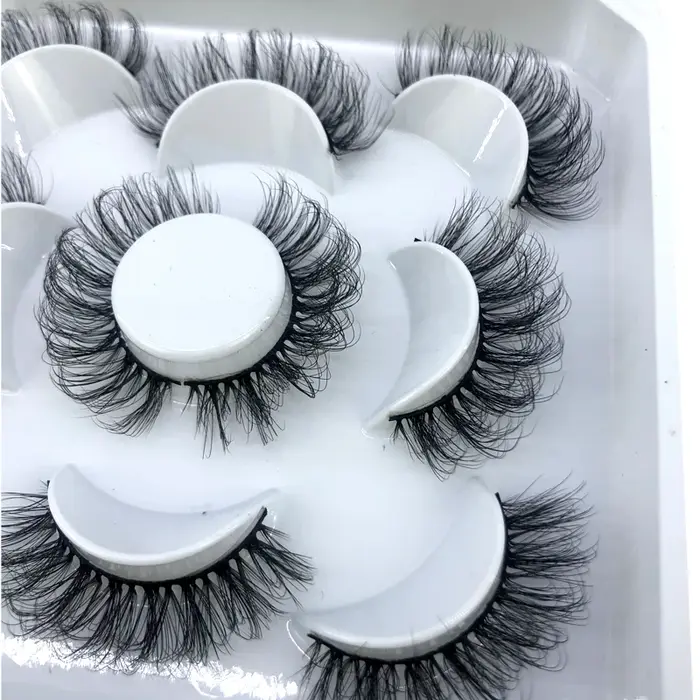 Nouveau 5 paires 8-25mm naturel 3D faux cils