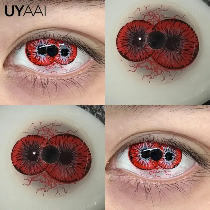 UYAAI Cosplay lentilles de contact colorées cosmétiques élèves colorés