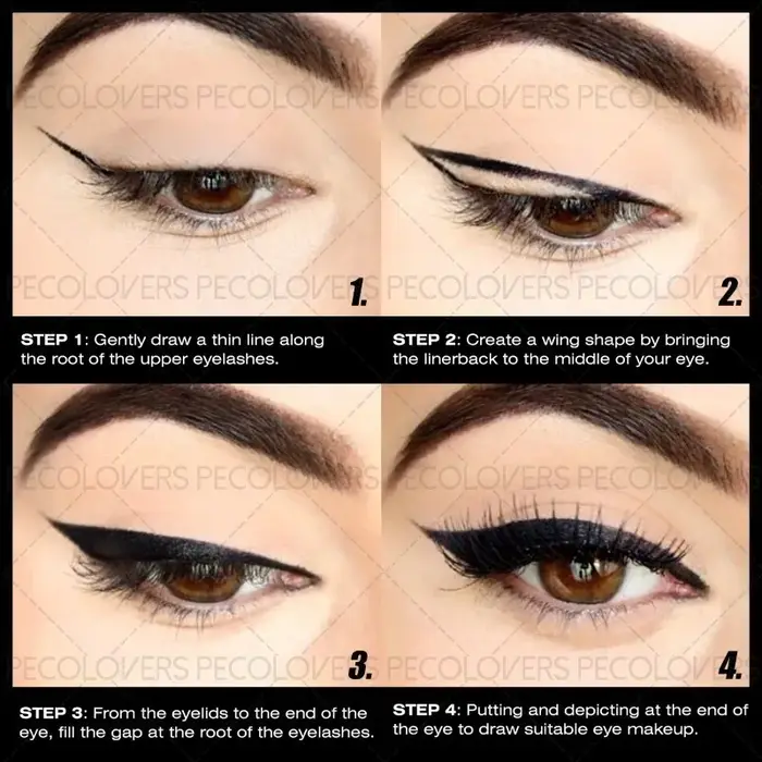 Eyeliner vert et noir, imperméable et résistant à la sueur