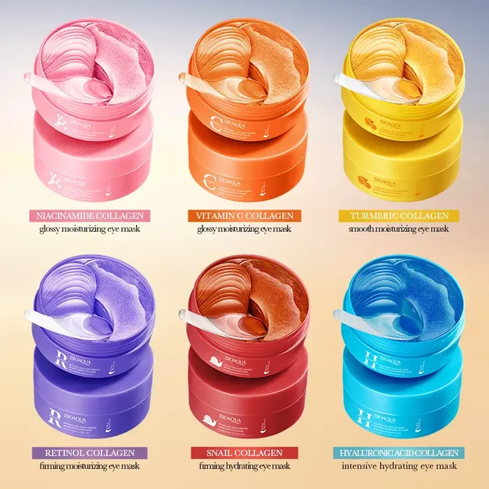 80 pièces BIOAQUA cristal collagène masque pour les yeux Anti cernes Anti-rides hydratant Anti-âge rétinol patchs