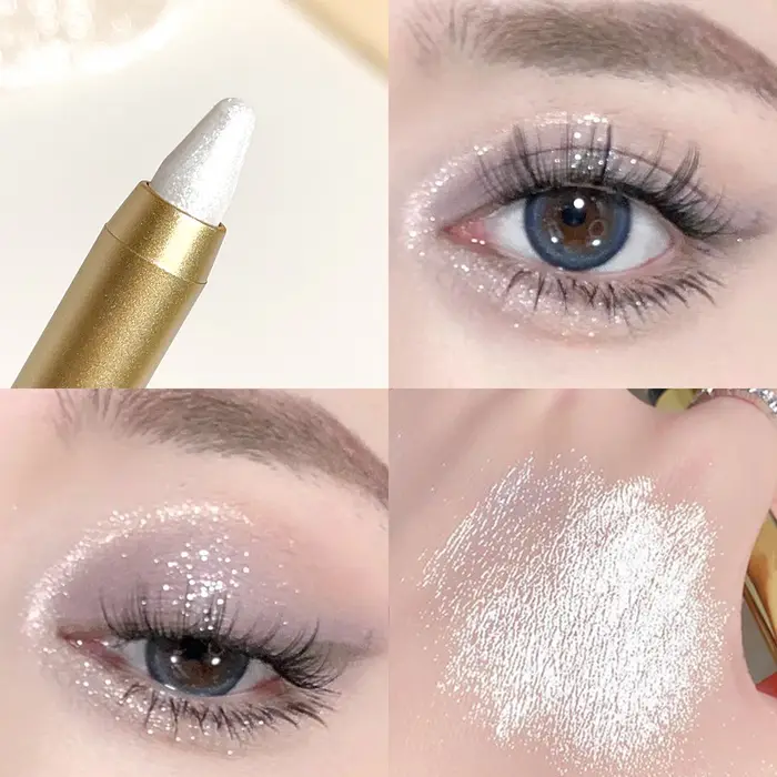 Le surligneur crayon fard à paupières à double extrémité illumine le bâton de fard à paupières sans 