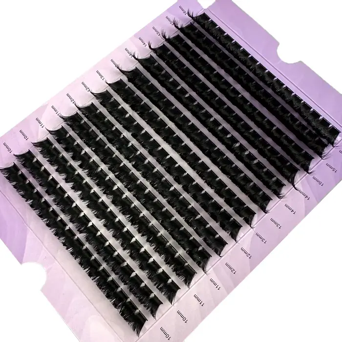 Extension de cils en grappe 224 pièces 160D Style naturel cils individuels paquets de cils segmentés
