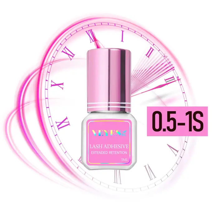 Veyes Inc 5 ml/10 ml 0.3 s colle pour extensions de cils expédition depuis les États-Unis Veyelash 7 semaines de rétenti