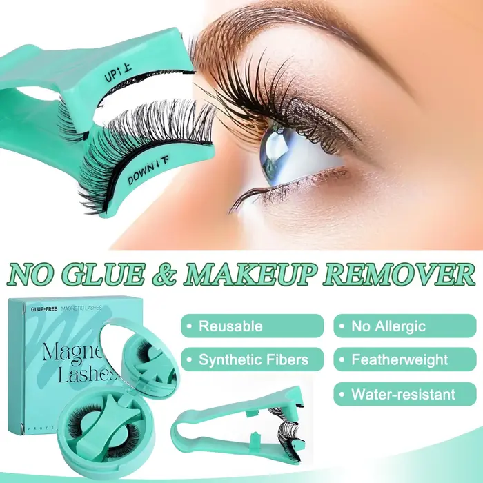 Faux cils naturels avec pince à épiler