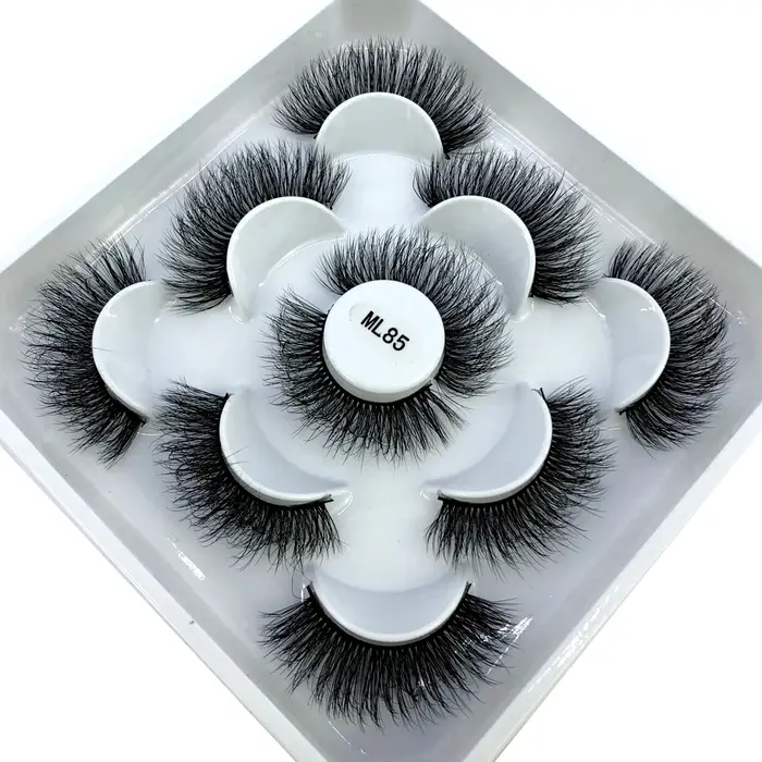 Nouveau 5 paires 8-25mm naturel 3D faux cils