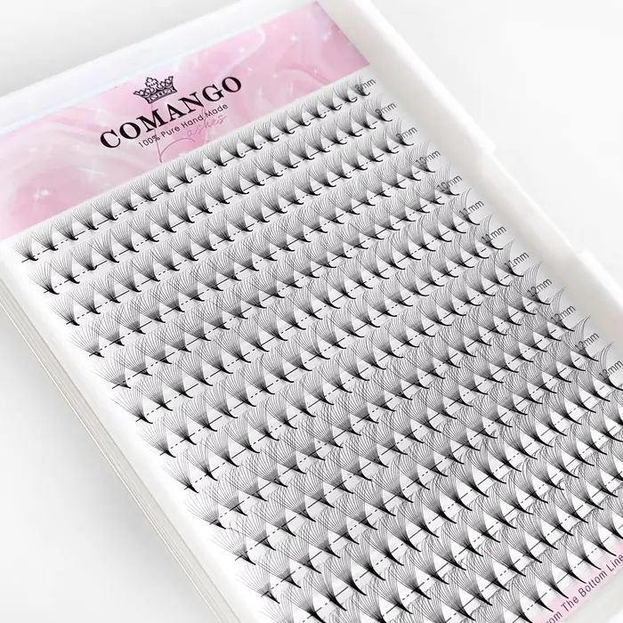 CoMango 300Fans préfabriqués volume fans vison vaporeux base pointue cils extension 3D / 6D / 10D /