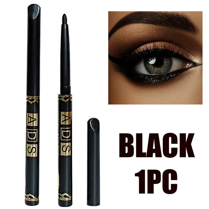 Crayons Eyeliner imperméables noirs et bruns, 2 pièces, anti-taches, longue durée et adaptés aux déb