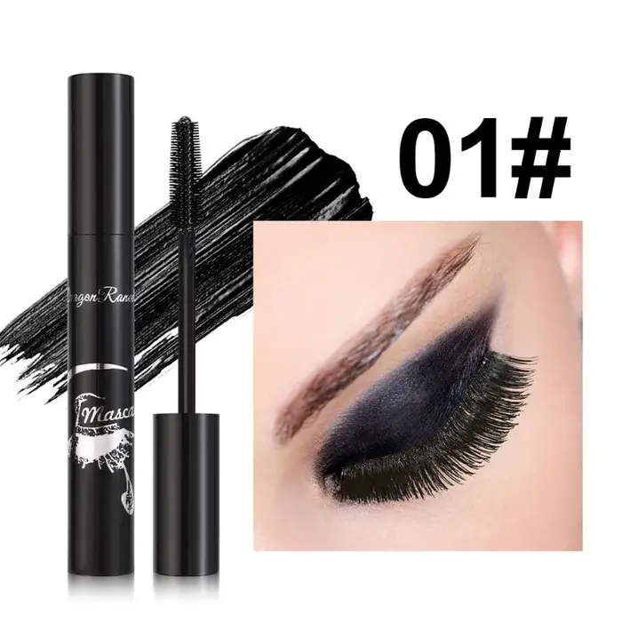 Mascara coloré imperméable à l'eau, bleu, violet, perle, maquillage dense des yeux, bronze, diamant 
