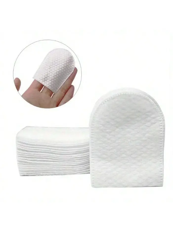 30 pièces/50 pièces/100 pièces tampons démaquillants jetables de Type lit de doigt tissu Non tissé en forme de U Double