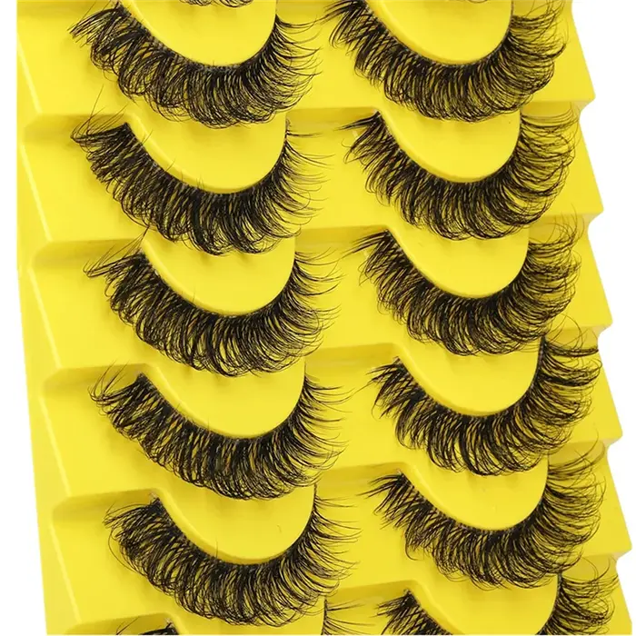 Faux cils en vison, cils moelleux