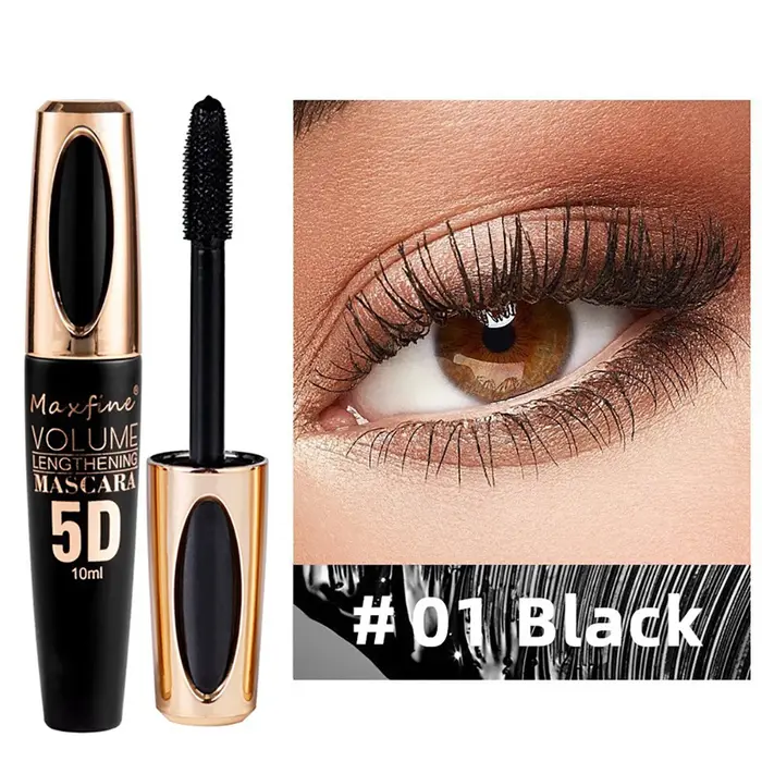 Mascara coloré imperméable anti-bavures pour allonger les cils