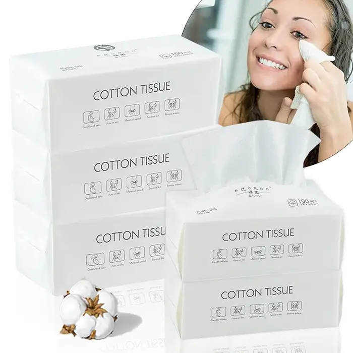 Tampon de coton en microfibre démaquillant