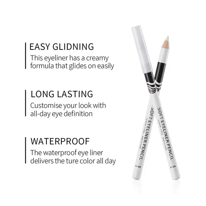 Eyeliner blanc, maquillage durable