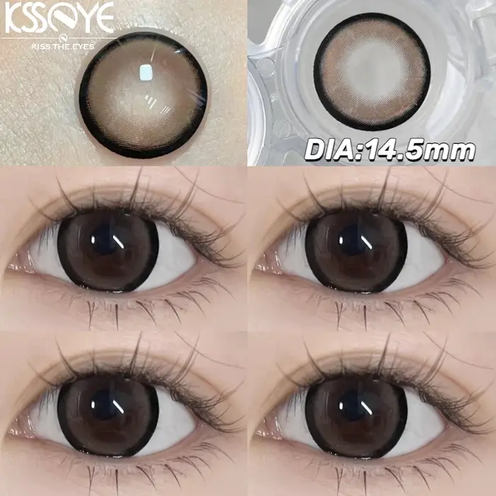 KSSEYE-Lentilles de Contact Brunes avec Dioptries, Naturelles, Cosmétiques pour Grands Pupilles, Bea