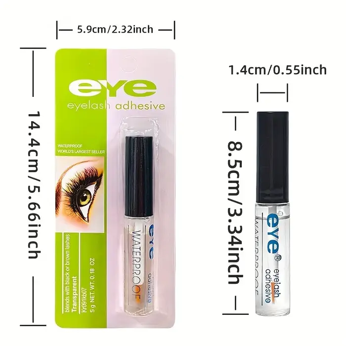 Adhésif pour cils imperméable et longue durée