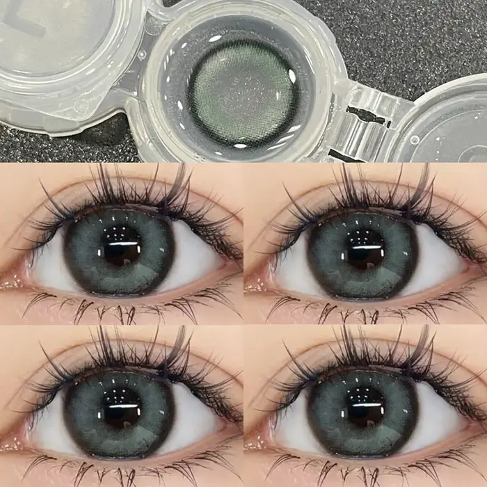 KSSEYE 2 pièces lentilles de contact yeux naturels myopie Prescription cercle