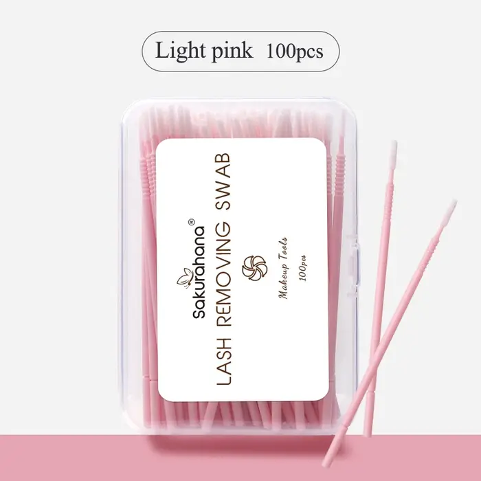 SAKURAHANA 100 pièces microbrosse jetable poignée en spirale Mascara baguettes applicateur cils brosses Extension