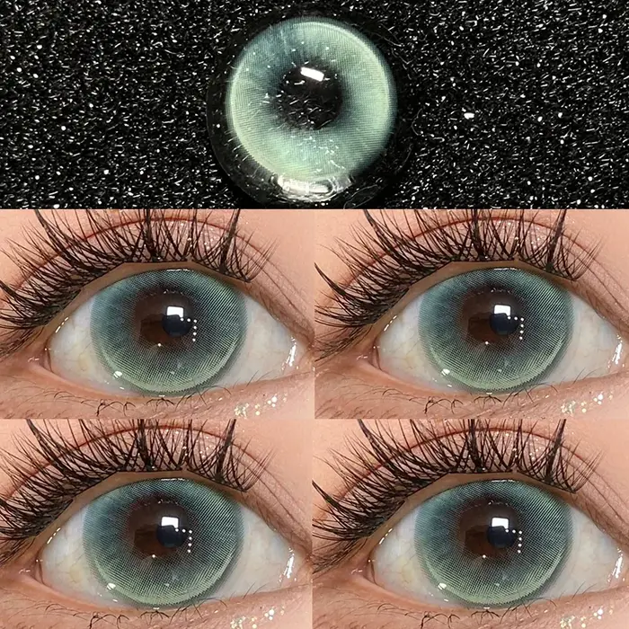 Lentilles colorées pour les yeux de myopie