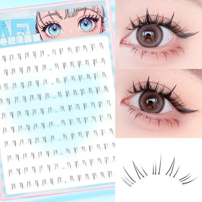 Faux cils sans colle nécessaire