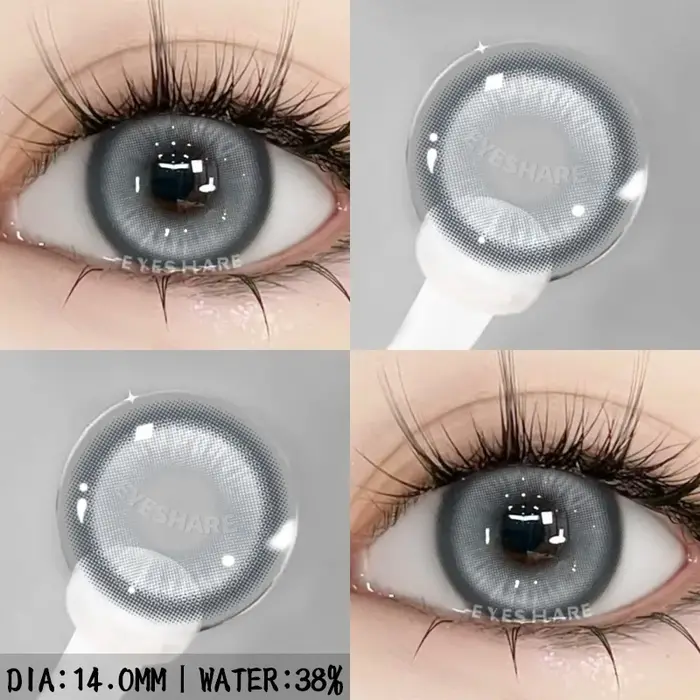 EYESHARE 1 paire de lentilles violettes pour les yeux, lentilles de contact de couleur, lentilles ro