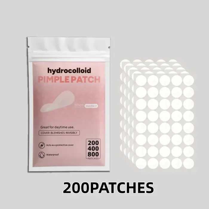 Ensemble de patchs invisibles transparents pour boutons