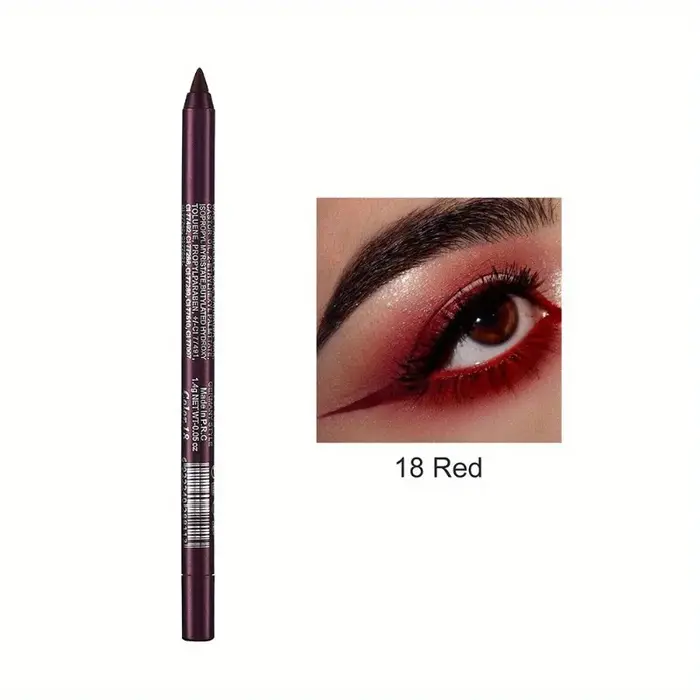 Crayon Eyeliner 17 couleurs, imperméable, longue durée, noir, marron, stylo Gel Eyeliner, fard à paupières multicolore, maquillage mat nacré