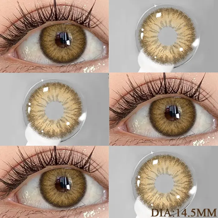 AMARA 1 paire de lentilles de Contact colorées marron