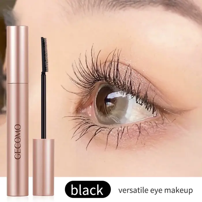 Mascara Gecomo à boucles naturelles, épais et longue durée, avec tête de brosse en Silicone, spécial
